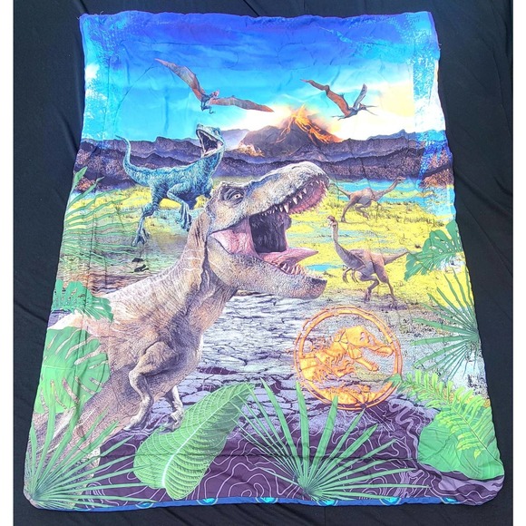 Jurassic World Twin Reversible Comforter Blanket - Picture 3 of 5